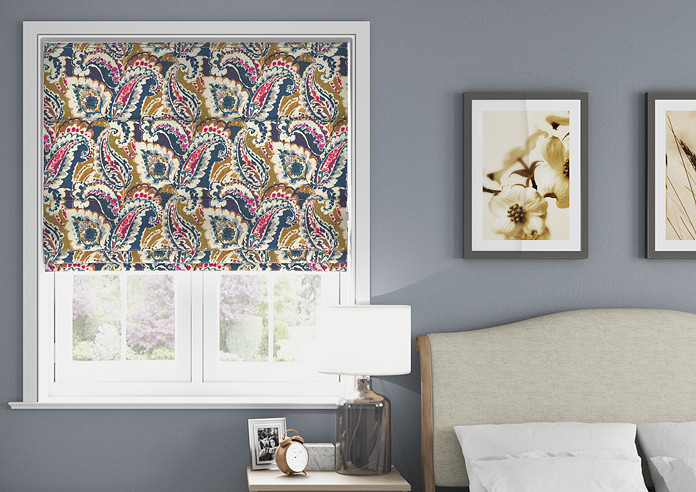 Aretha, Navy - Roman Blind - Image 3